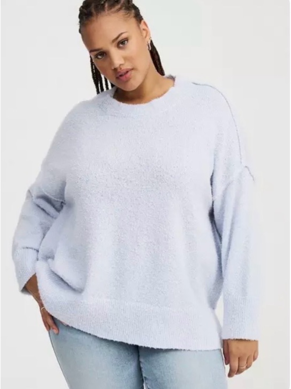 NWT Torrid Boucle Crew Tunic Sweater